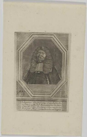Bildnis des Iohannes Christophorus Aldenhofen