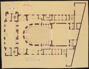 Theater am Schiffbauerdamm (auch: Neues Theater, Berliner Ensemble), Berlin: Grundriss 1:100