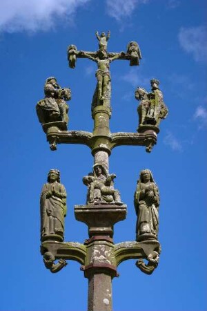 Frankreich. Bretagne. Finistere. Pencran. Enclos Paroissial. Umfriedeter Pfarrhof. Calvaire