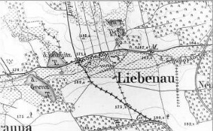Schönteichen-Liebenau. Meßtischblatt, Sekt. Kamenz, 1883