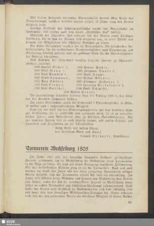 Turnverein Wechselburg 1865
