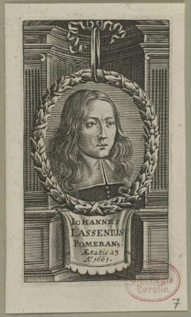Bildnis des Iohannes Lassenius