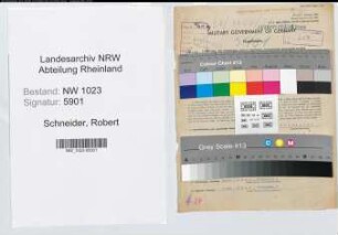 Entnazifizierung Robert Schneider , geb. 30.12.1898 (Pflasterer)