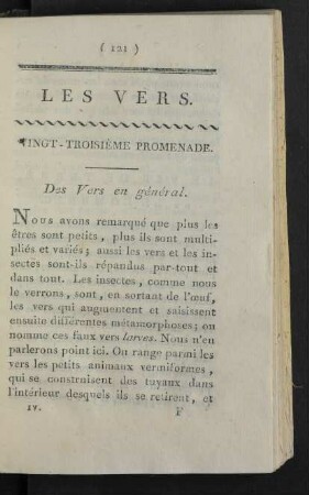 Vingt-troisième promenade.