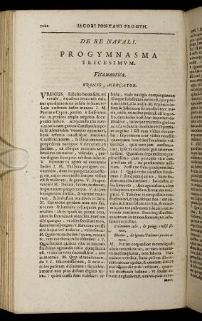 De Re Navali. Progymnasma Tricesimum. - Progymnasma Quintum Et Tricesimum.