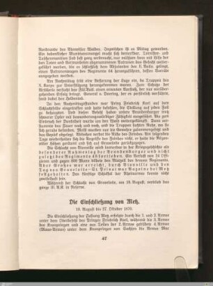 Die Einschließung von Metz