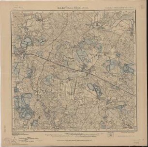 Section Neudorf - Uhyst aus: Topographische Karte (Meßtischblätter) Sachsen