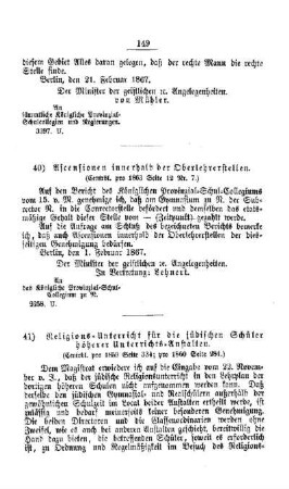 Religions-Unterricht für die jüdischen Schüler höherer Unterrichts-Anstalten : [III. Gymnasien und Realschulen]