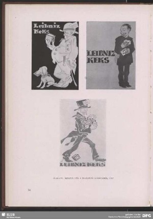 Plakatentwürfe für H. Bahlsen Keksfabrik [Leibnitz Keks]