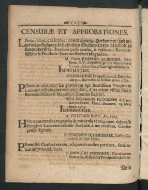 Censurae Et Approbationes