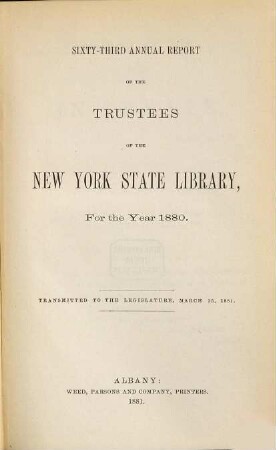 Annual report. 63. 1880 (1881)