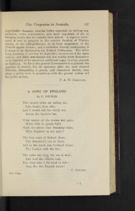A Song of England.
