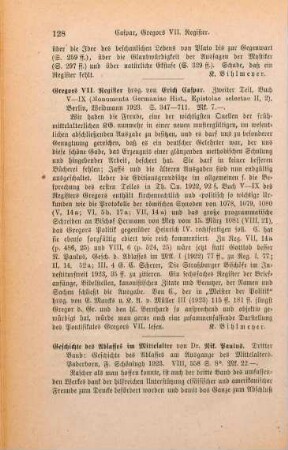 128-130 [Rezension] Paulus, Nikolaus, Geschichte des Ablasses am Ausgange des Mittelalters