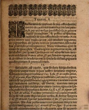 Disputatio Inauguralis De Cautione De Non Offendendo
