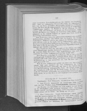 Sitzung am 27. November 1901.