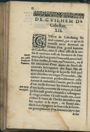 De Guilhem De Cabestan, XII