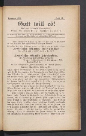 November 1903. Heft 11