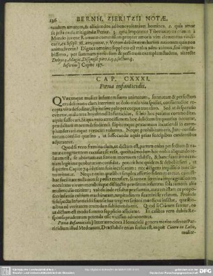 Cap. CXXXI. Poena infanticidii
