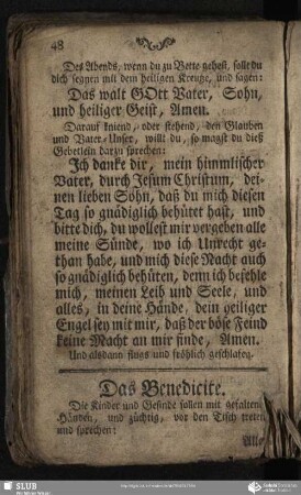 Das Benedicite / Kjydżi modlitwa