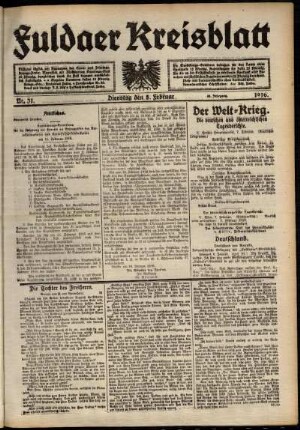Ausgabe vom Dienstag, den 08. Februar 1916.