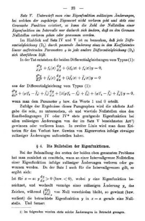 § 4. Die Nullstellen der Eigenfunktionen.