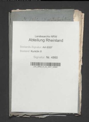 Entführung des kurkölnischen Archivs durch Graf Adolf von Neuenahr und seine Rückgabe