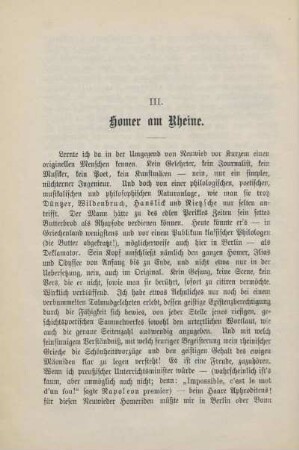 III. Homer am Rheine