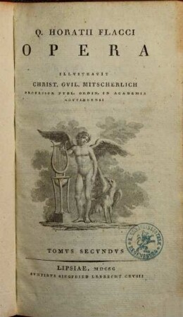 Q. Horatii Flacci Opera, Tomvs Secvndvs