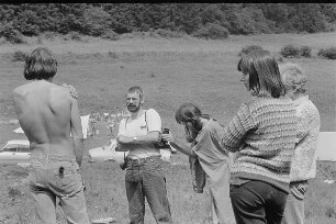 Čičmany. Akt-Pleinair 1980. Günter Rössler, Volkhard Wilhelm und andere Teilnehmer