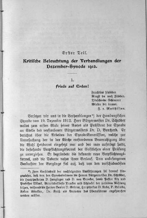 1. Friede auf Erden!