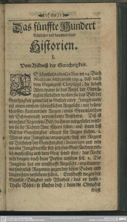 Das fünffte Hundert Nützlicher und denckwürdiger Historien