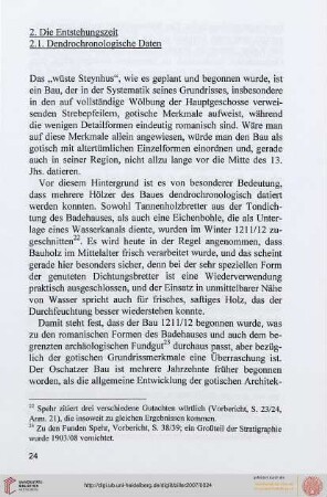 2. Die Entstehungszeit