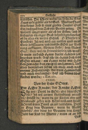 CXXIX. Von der Güte GOttes. Der HErr Knecht/ der Knecht HErr.