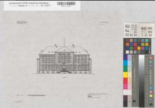 Münster (Münster) Chemisches Institut der Universität Ansicht 1954 1 : 200 37 x 46 Druckvorlage Staatshochbauamt Münster