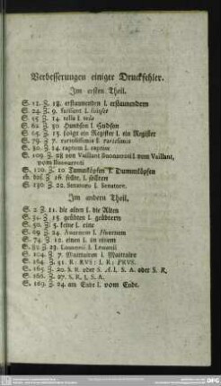 Verbesserungen einiger Druckfehler