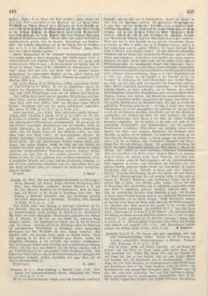 449 [Rezension] Aus dem lateinischen Briefwechsel von Melanchton, Brenz, Chemnitz, Jakob Andreä, Sulzer, Cyriakus Spangenberg, Paul Eber, David Chyträus, Hekhusius, Isacius Issyricus u.A. mit Dr. Johann Marbach