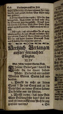 Verlangen auff der Zeit nach der Ewigkeit