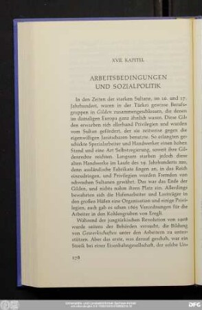 XVII. Kapitel Arbeitsbedingungen Und Sozialpolitik