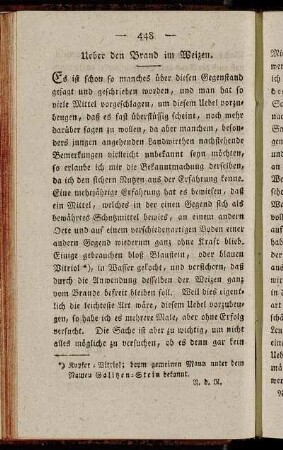 [5.] Ueber den Brand im Weizen.