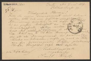 Brief an B. Schott's Söhne : 24.06.1887