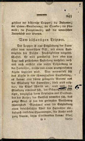 243-251, Vom boeßartigen Tripper.