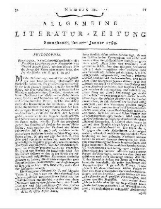 Tittel, Gottlob August: Kantische Denkformen oder Kategorien. - Frankfurt : Gebhard, [1787]