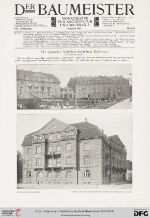 Die allgemeine Städtebau-Ausstellung Berlin 1910, [1]