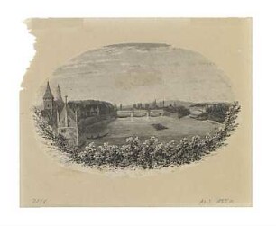 Ulm von Südwesten. Teilansicht um 1830