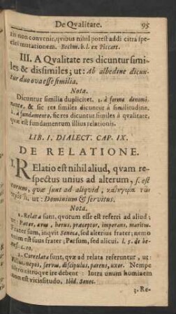 Cap. IX. De Relatione.