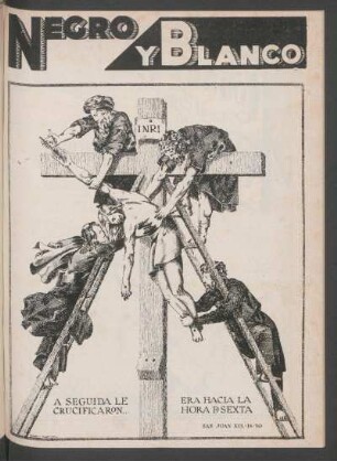 A seguida le crucificaron era hacia la hora sexta - [Ilustración por Torres Palomar] : San Juan XIX - 18- 30