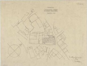 Gsaenger, Gustav; Sulzbach - Rosenberg (Bayern); Ev. Christus Kirche - Wettbewerbsplan (Lageplan)