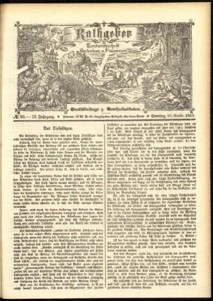 Ausgabe vom Sonntag, den 16. November 1902.