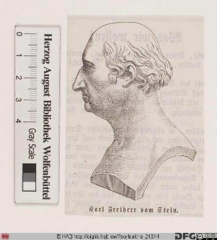 Bildnis (Heinrich Friedrich) Carl Reichsfrhr. vom u. zum Stein