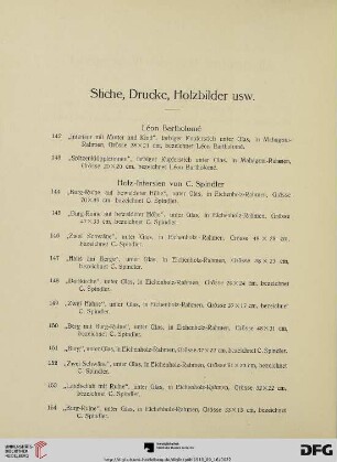 Stiche, Drucke, Holzbilder usw. (Nr. 142-161)